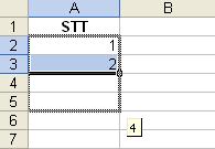 Chương 2: Xử lý dữ liệu trong bảng tính Có thể thực hiện dữ liệu cho nhiều vùng chọn cùng lúc (thực hiện việc chọn các ô không kế cận nhau trước