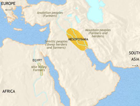 MESOPOTAMIA Mesopotamia was an ancient region in southwestern Asia, located in modern day Iran, that is known for giving birth to the first human civilization.