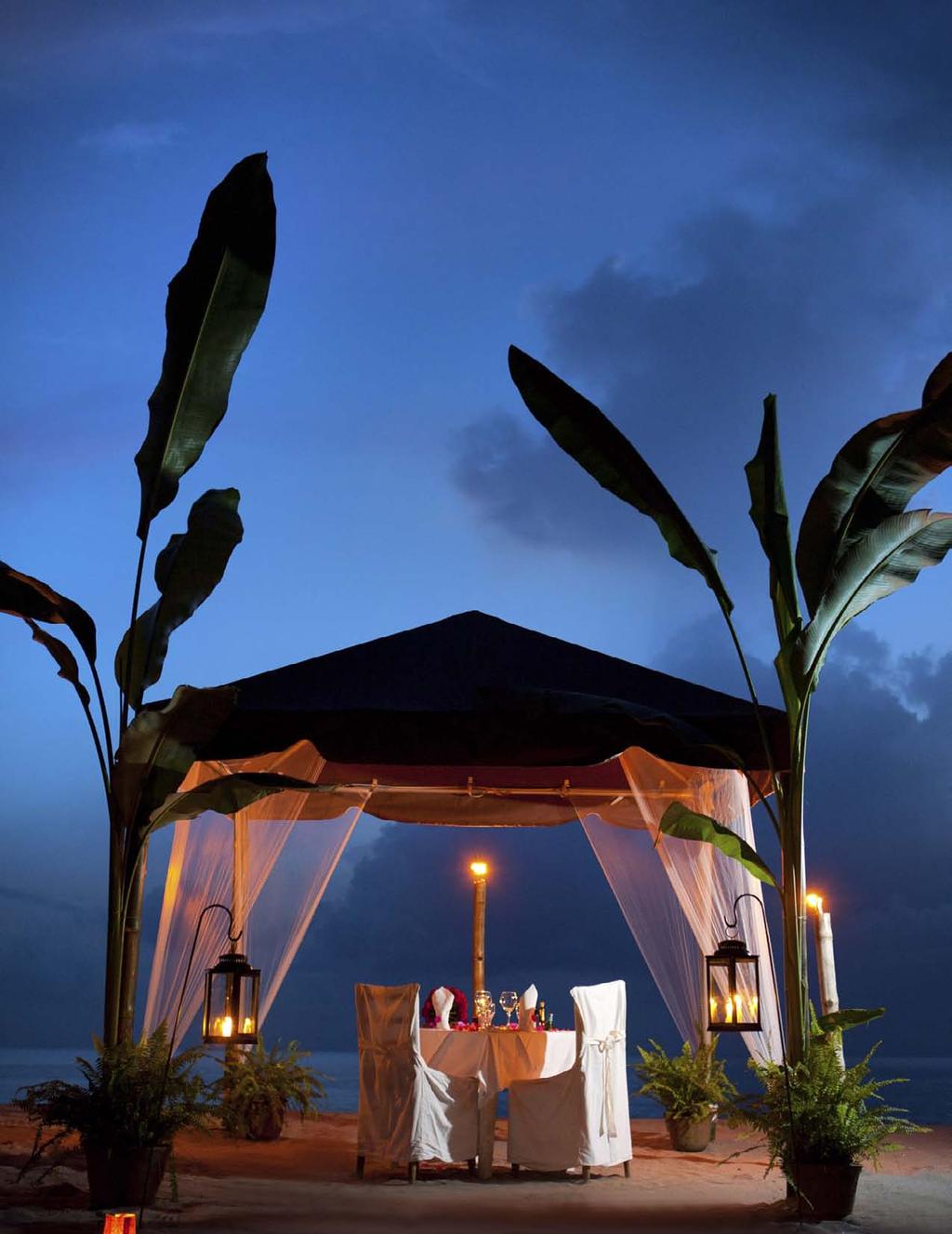 Private Dining Experience on Anse Chastanet Beach Enjoy a private, romantic candlelight dinner at the water s edge Your Private Dinner Includes Dedicated waiter service Specially decorated dinner