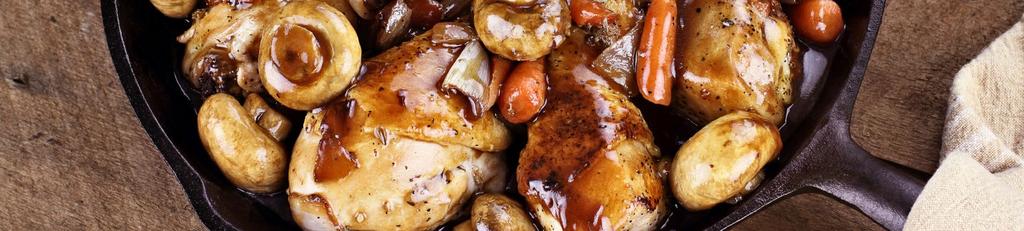 BRAISED CHICKEN AND VEGETABLES 4-6 SERVINGS 2 tablespoons grass-fed butter 2½-3 pound whole chicken, cut into pieces; or bone-in breasts, thighs, and drumsticks Sea salt and freshly ground black
