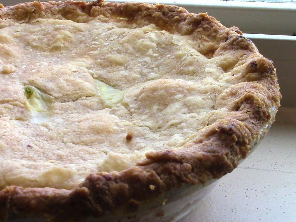 EAT MORE, BURN MORE HEALTHIER PIE CRUST Active time: 10 minutes Cook time: N/A Yield: 8 servings SERVING INFO: 240 CALORIES, 18G FAT, 16G CARBOHYDRATES, 5G PROTEIN, 5G FIBER, 1G SUGAR 1 cup