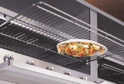Raised lips keep food on the griddle while excess grease runs forward into front mounted grease troughs.