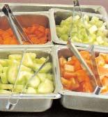 vegetable side dishes as part of their lunches, some food service programs do not focus on these components.