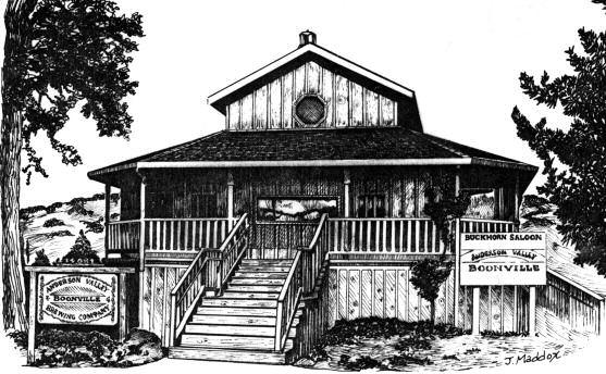 152 Mendocino Coast Hwy 101 / Boonville BUCKHORN SALOON The original B u c k h o r n Saloon opened on September 1, 1873.
