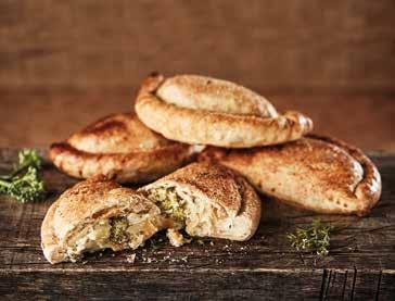 In a hand-crimped pastry case Bake from frozen in 40-45 minutes for a handheld snack or tasty meal MSG free No artificial colours, flavours or preservatives Meets 2017 salt guideline NEW