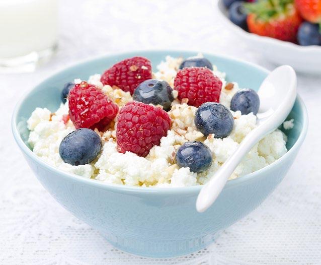 EGGS & DAIRY (ALSO GOOD POTENTIAL SOURCES OF PROTEIN) Eggs Kefir Low-fat cottage cheese Low fat greek yogurt Low-fat cottage cheese Add fruit to this high protein treat and you ve got a delicious