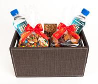 ..$50 RED ROCK HEALTH BASKET ASSORTED DRIED FRUIT, NUTS, GRANOLA, HOMEMADE GRANOLA BARS AND 2