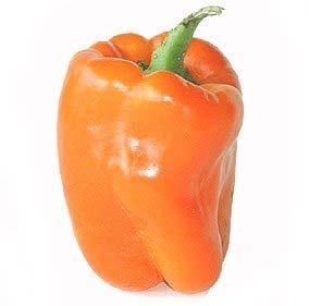 Orange Sun Bell Pepper Huge, thick walled orange bell pepper that ripens from green to a gorgeous bright