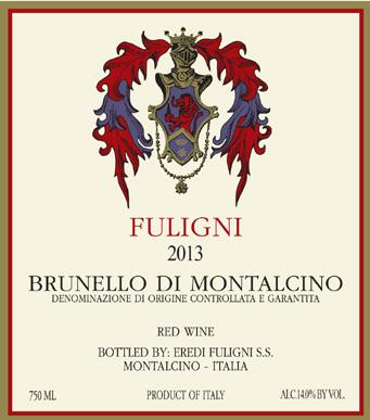 BRUNELLO DI MONTALCINO : 100% Sangiovese Grosso from 20-30 year old vines grown at an altitude of 980-1,480 feet above sea level. The grapes are harvested in late September.