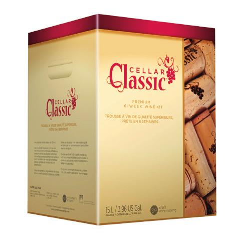 You will love your Cellar Classic wine kit because Every wine kit contains all you need to produce a wine of quality, depth and character.