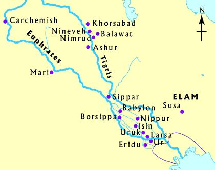 Ancient Mesopotamia Land between the Rivers I. Sumer southern Fertile Crescent (4k-2k BC) I. Loess fertile windblown soil A.