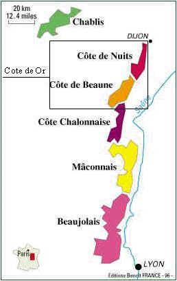 Burgundy Rated by vineyard Highly fragmented Reds: Pinot Noir, Gamay