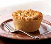 5oz 80104 *Dinky Buffet Pork Pies 64 case 80058 Pea Supper Pie 24 case 6 Mushy peas on a Minced Beef and onion filling, in a shortcrust pastry