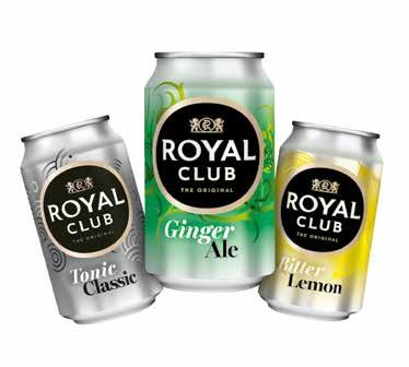 70219503 Royal Club Ginger Ale cans 24 x 33 cl 9,40 10,90 70253005 Royal Club