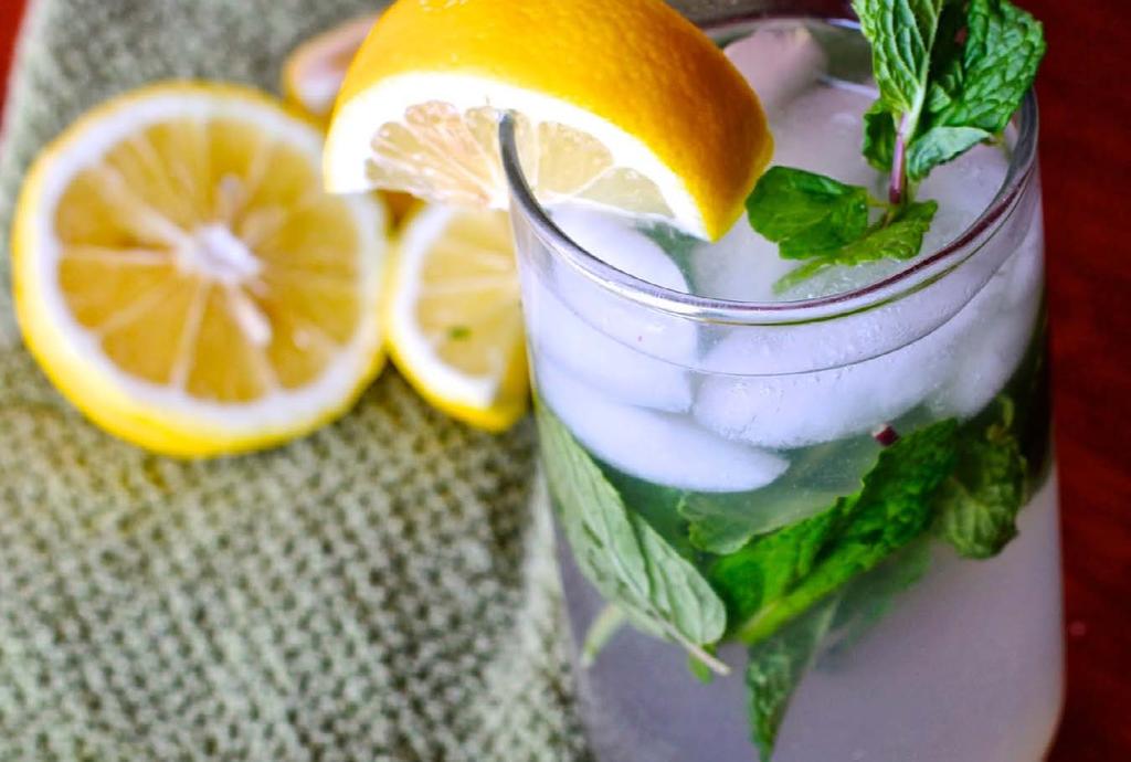 SuperCharged Lemon Mint Vitamin Water A, H, K, L, S, V, Vt Fresh juice from 1 organic lemon Organic mint leaves 12 drops of berry