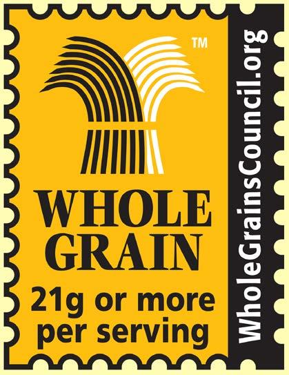 The Whole Grain Stamp 100% mark added, if