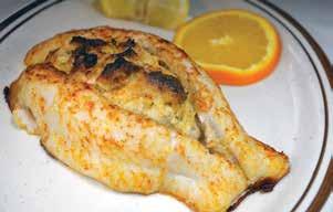 From the Sea All Seafood dishes are served with your choice of Soup or Salad, Two Vegetables, Bread and Butter. Broiled Seafood Combination $19.