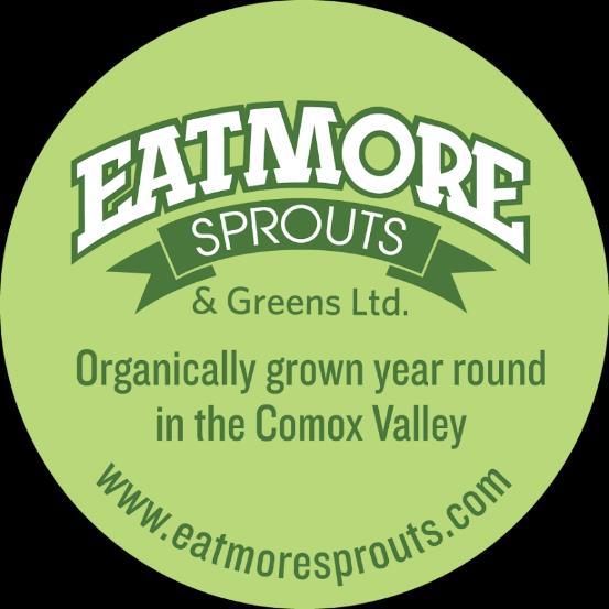 MISSION Eatmore Sprouts & Greens Ltd. provides fresh, locally grown, certified organic sprouts and greens year round in the Comox Valley and beyond for a happier healthier planet.