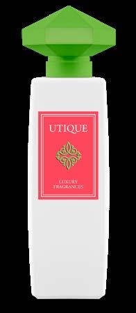 apricot Base notes: wood notes, crystal rose chord, musk UTIQUE 100 UTIQUE 100 502007 UTIQUE Flamingo is like a magical, vibrant story. Unforgettable adventure touching all your senses.