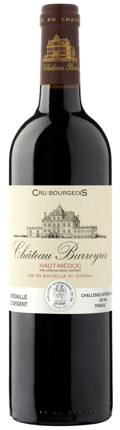Château Barreyres Haut-Médoc This red wine originates from france. Traditional winemaking methods were adapted to suit the vintage; Merlots and Cabernets were fermented at low temperatures.