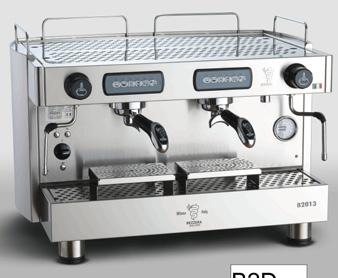 precise programmed volumetric control for consistent coffee delivery Espressopot option versions available at no extra cost if specified at time of order Hot water