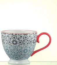 Jasmine Espresso Cup Turquoise / Yellow 115 90 60mm / 10cl 998400+A301 Jasmine Pedestal Mug Turquoise / Yellow 155 110 95mm / 50cl