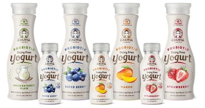 INCREASE OF YOGURT DRINK SALES FROM 2011 TO 2016 CALIFIA FARMS PROBIOTIC DRINKABLE YOGURT PROBIOTICS This interest in probiotics is seen as a driver behind increased sales of yogurt drinks.