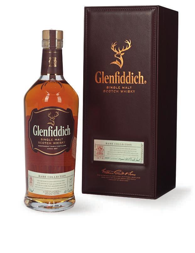 THE GLENFIDDICH RARE COLLECTION We arrive at The Glenfddich distillery in a furry of frozen rain hectic, formless precipitation that is followed immediately by piercing sunlight.