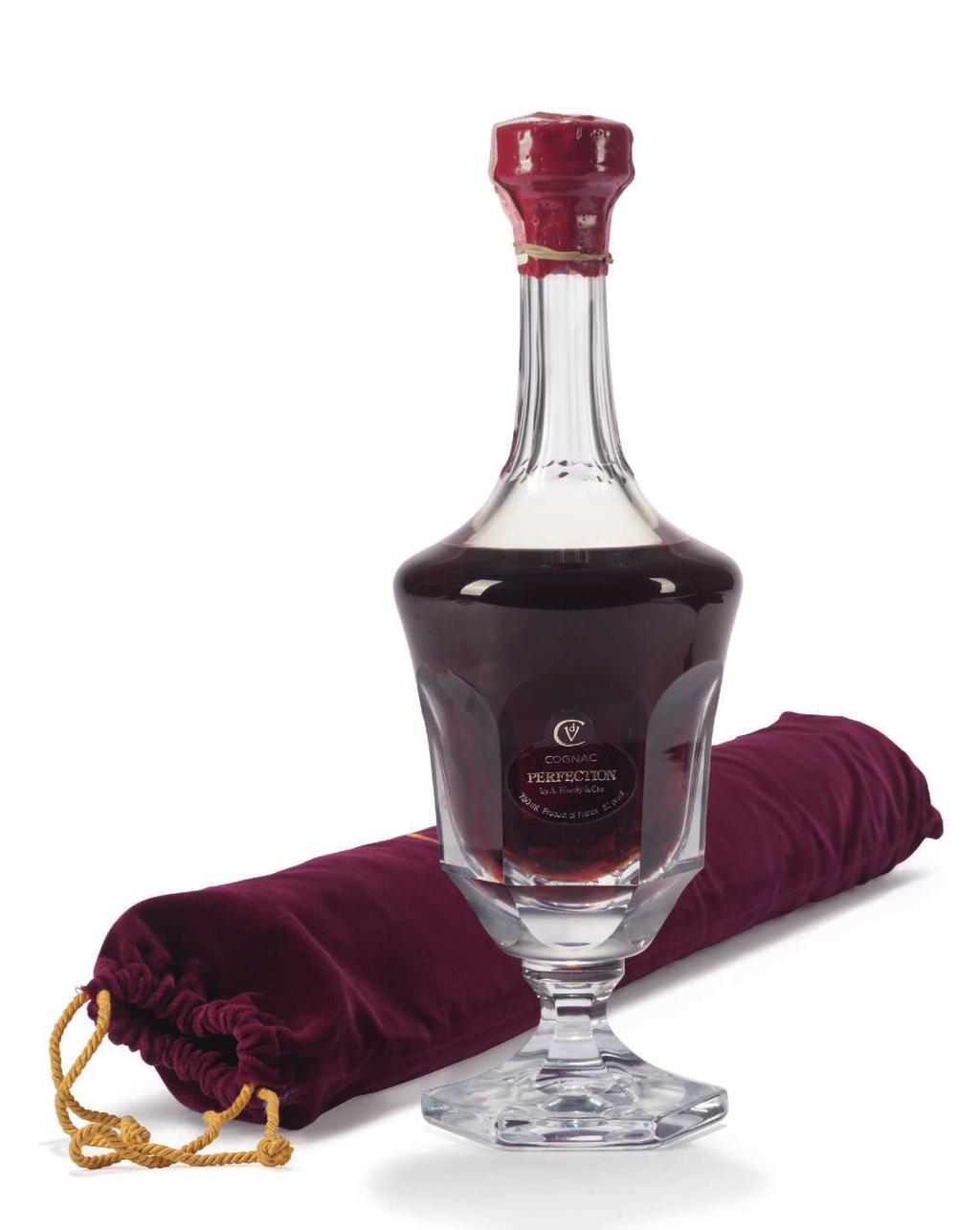 PERFECTION 67 Hardy Perfection Cognac Bottle 514 of 1200, includes Daum crystal decanter, lithograph print and crystal stopper In presentation case 1