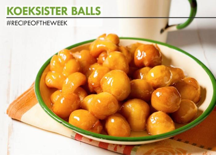 Koeksister balls Heavenly bites of a traditional favourite.