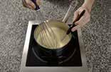 Mousse cake 1 - Ganache: Boil the cream - Bavarois: Cook to 85 C with thermometer 2