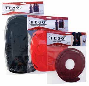Wood Grain Only 7894 Teso 2 - Bottle Carrier (with Tag) COLORS: Black, Burgundy, Red, Gold and Silver 7897 Teso Square Tag ONLY (attaches