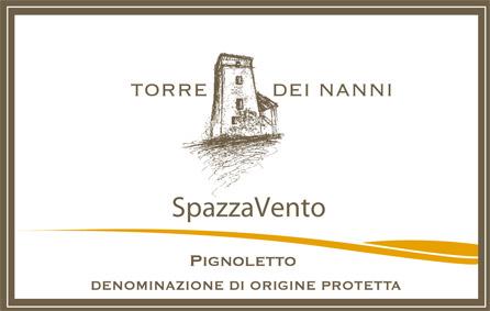 Colli Bolognesi Pignoletto Spazzavento Torre dei Nanni Appellation: COLLI BOLOGNESI PIGNOLETTO DOCG Zone: Savignano Alto (province of Modena) Vineyard extension (hectares): 4 Blend: 100% Pignoletto