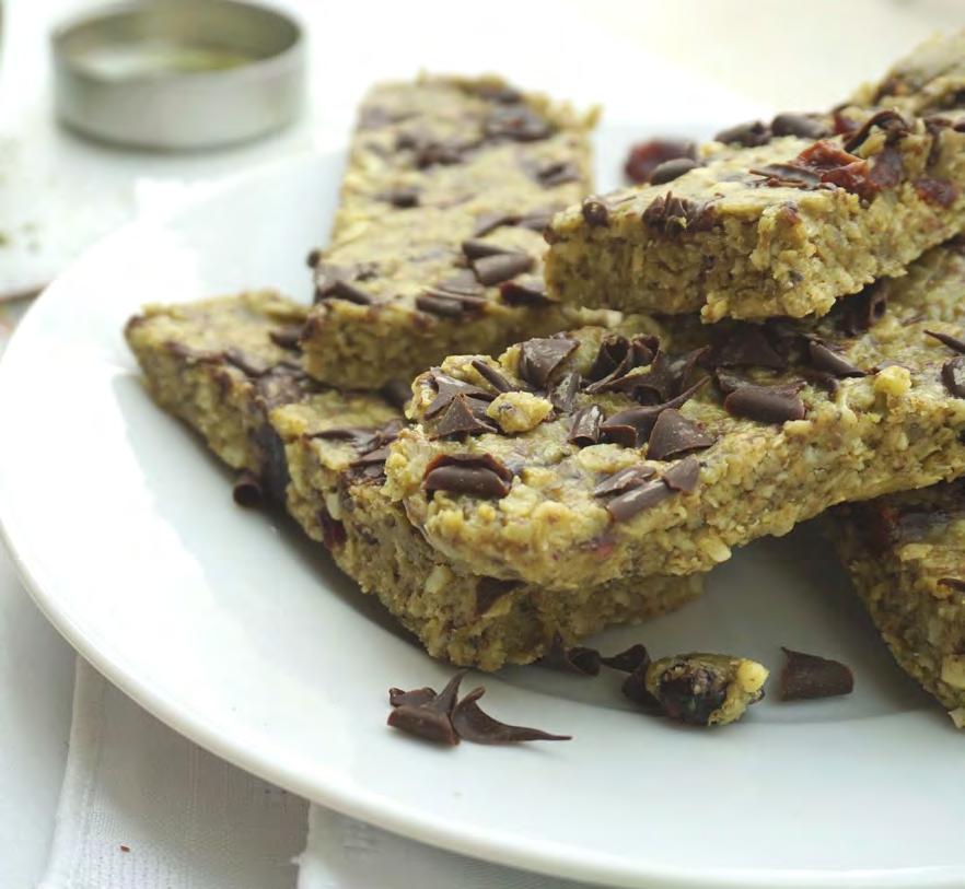 Matcha Peanut Butter and Granola bars Makes 8 Bars ½ cup natural smooth peanut butter 1/3 cup honey ¼ cup coconut oil 1 ½ cups oats 1tbsp Mighty Matcha green tea powder ½ cup ground flax seed 1 tbsp