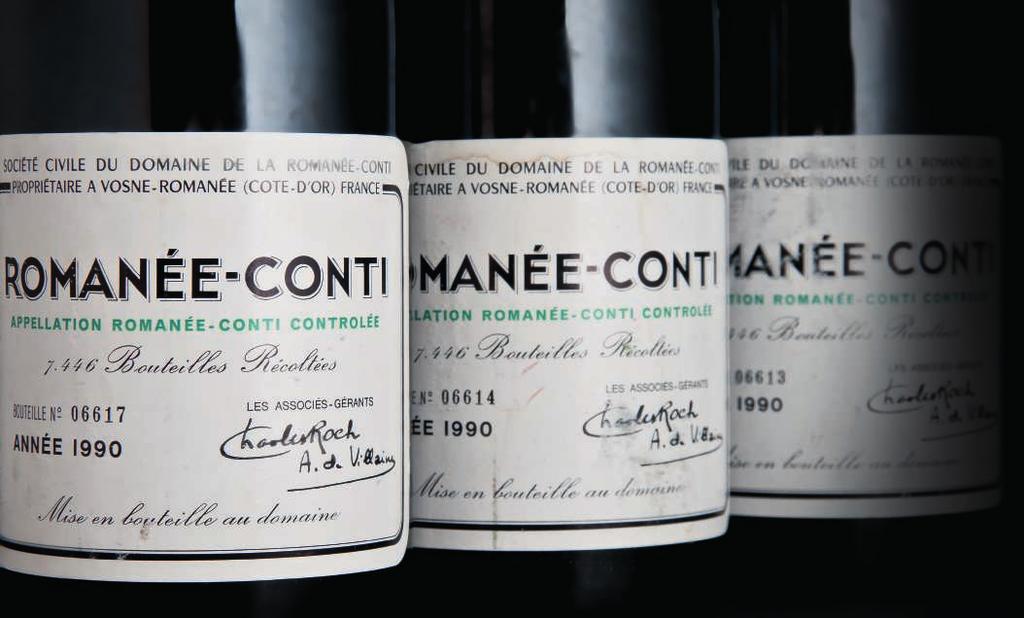 1 A MAGNIFICENT COLLECTION OF FINEST BURGUNDY The following 156 lots include some of the fnest Burgundies ever put into bottle and cover many of the most iconic producers from the Côte de Nuits.