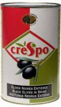 Olives (80/100) 3 x 75kg) Tin 3076820003092 13076820003099 EU005 Crespo Whole Green Gordal Olives