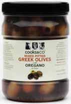 with 6 x 980g Plastic Sundried Tomatoes in Sunflower Oil (NDW 580g) Jar 5060016802604 05060016822602 CC417 Cooks&Co Green Olives Stuffed with 6 x 1.