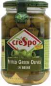 Crespo Pitted Green Olives EU053 EU010 Crespo Crespo 8 x 354g Glass (NDW