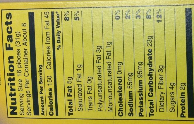 Find the Sodium Nutrition Facts Panel The back of food packages list the specific amount of sodium in milligrams (mg) per a serving of each