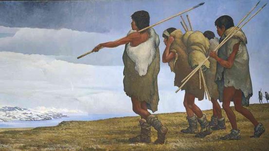 The First Americans Archaeologists believe that migrants from Asia crossed a land bridge between Siberia and Alaska sometime between 13,000 and 3,000 B.