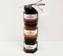 MIXED PACK - JAM $8.50 Sample our signature jams with these delightful gifts containing three 45g miniature jams.