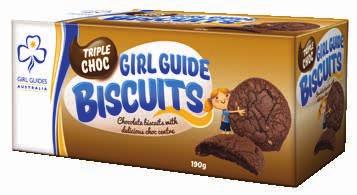 Traditional The Australian classic Girl Guides vanilla biscuit, a traditional favourite of all Girl Guide biscuit lovers. $3.