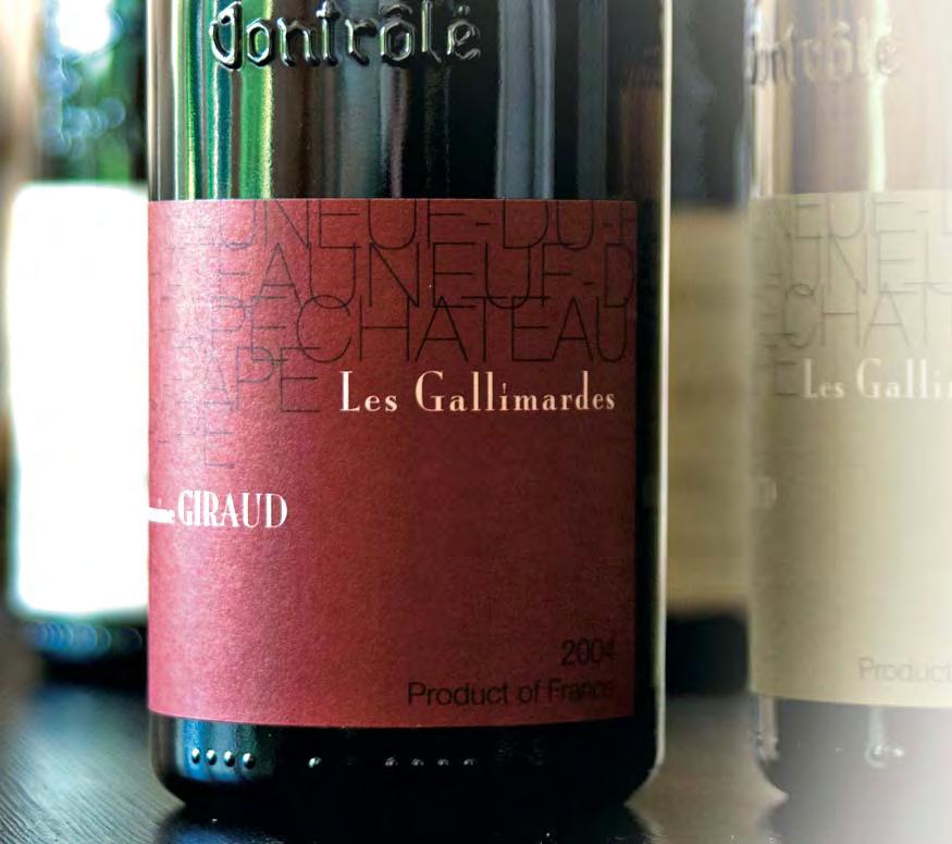 LES GALLIMARDES modern, vibrant and concentrated style Les Gallimardes rouge TASTING NOTE & KEEPING Attractive, intense blood-red colour.