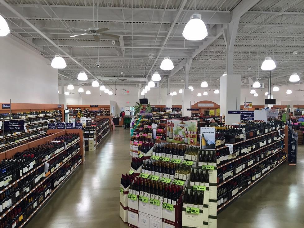Photo caption 3: Interior photos of New Hampshire s largest NH Liquor & Wine Outlet located at 92 Cluff Crossing Road in Salem, NH.