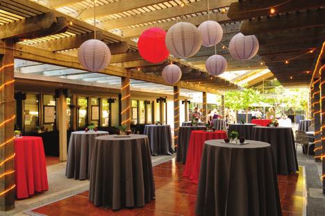 200 guests) celebrations, the Courtyard can also be combined with the