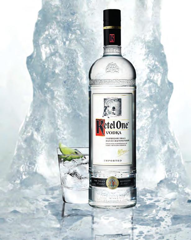 KETEL ONE VODKA Ketel One Vodka is distilled from 100% wheat and made at the Nolet Distillery in Schiedam, Holland.