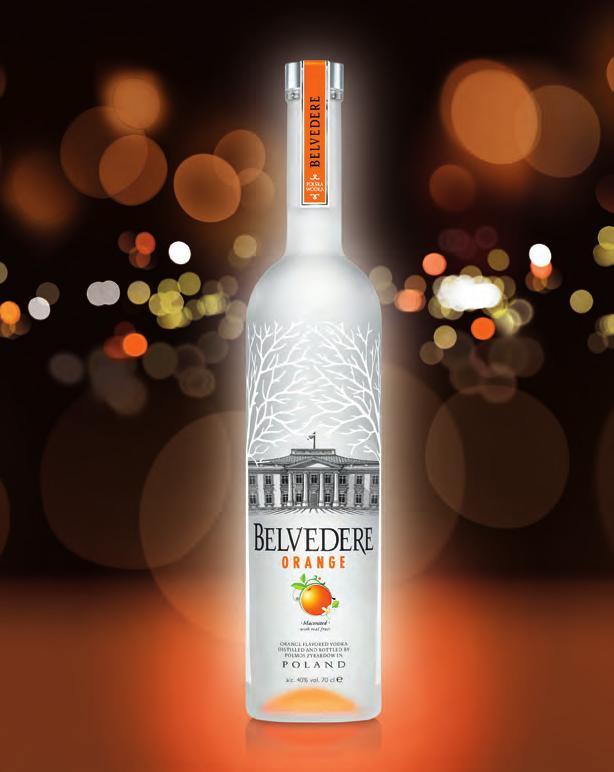 BELVEDERE ORANGE Using the same exclusive ingredients, distillation methods, and proprietary maceration process to produce a truly unique liquid, Belvedere Orange infuses a combination of naturally