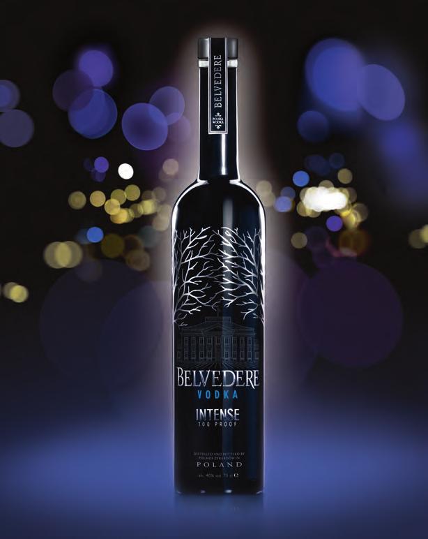 BELVEDERE INTENSE A truly unmatched vodka, Belvedere Intense boasts a distinctively smooth and balanced blend which unites purity and flavour to create a bold spirit infused with Belvedere s