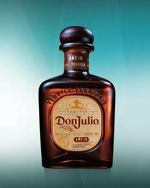 DON JULIO AÑEJO The heritage of the brand is unique. The founder is Don Julio Gonzalez, an 82 year old master tequila maker, who still grows the agave used to make Don Julio.