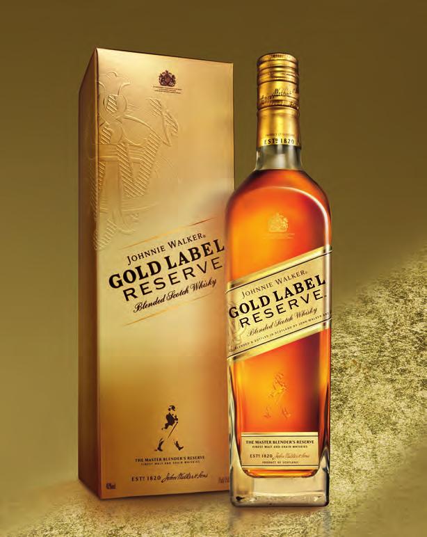 JOHNNIE WALKER GOLD LABEL RESERVE A celebration of the blender s art At the heart of JOHNNIE WALKER story is the art of the master blender.